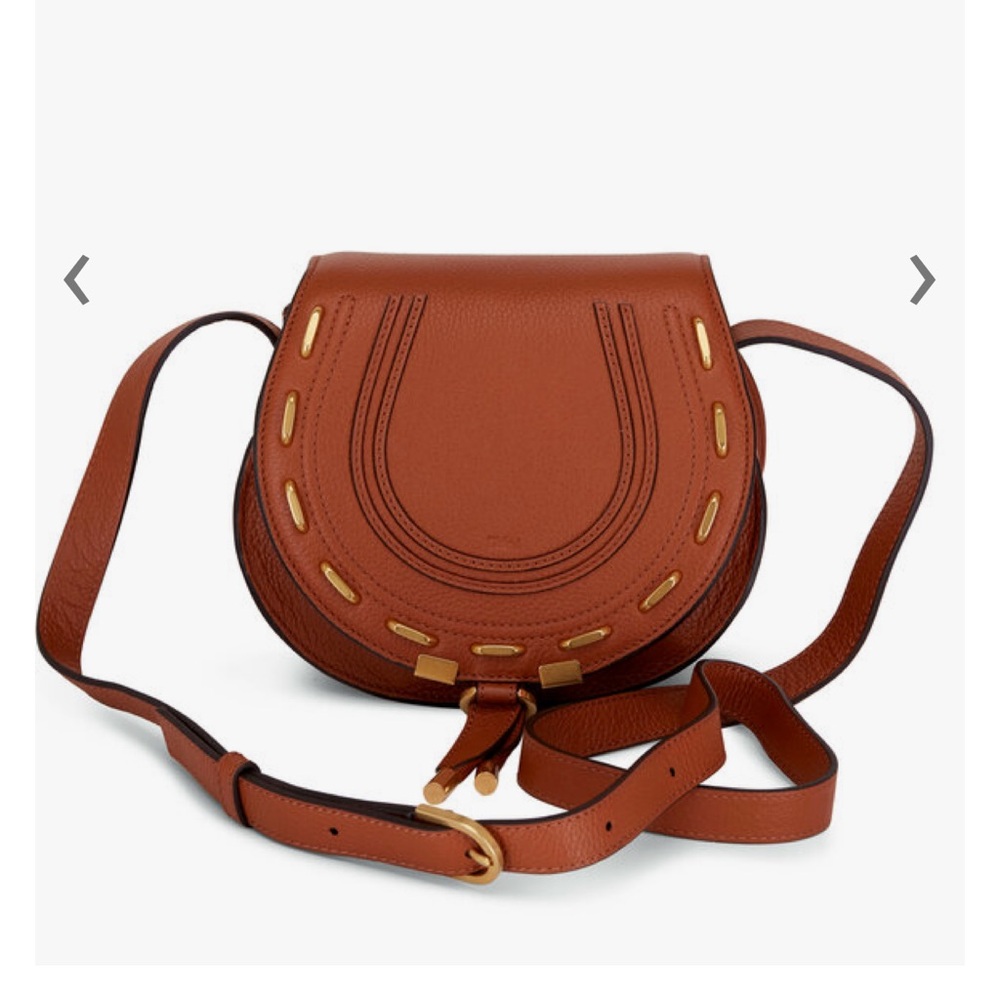 Chloé
Women's Brown Small Marcie Stitched Leather Saddle Bag NWOT